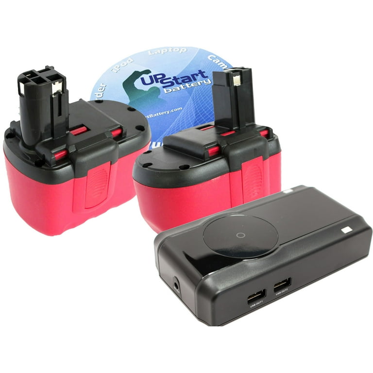 2 Pack Bosch 24V Battery and Charger Replacement Compatible with Bosch BAT030 11524 1645 GBH 24V GBH24V 3924 24 52324 13624 12524 1660 PSB24VE 2 BAT240 BAT031 2 607 335 280 Walmart