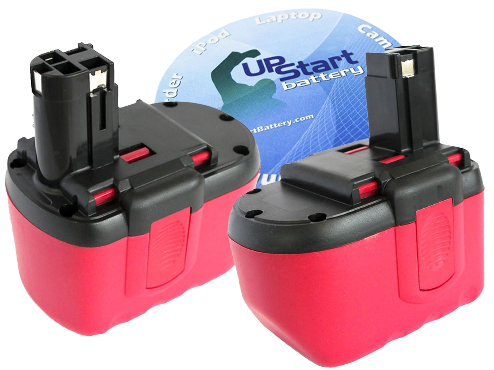 2-Pack Bosch BAT240 Battery - Replacement Bosch 24V Battery (1300mAh, NICD)