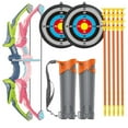 thumbnail image 1 of 2 Pack Bow and Arrow Toy Set for Kids Boys Girs with Target&Quiver, Archery Targets Outdoor Toys for Toddlers 3+, 1 of 7