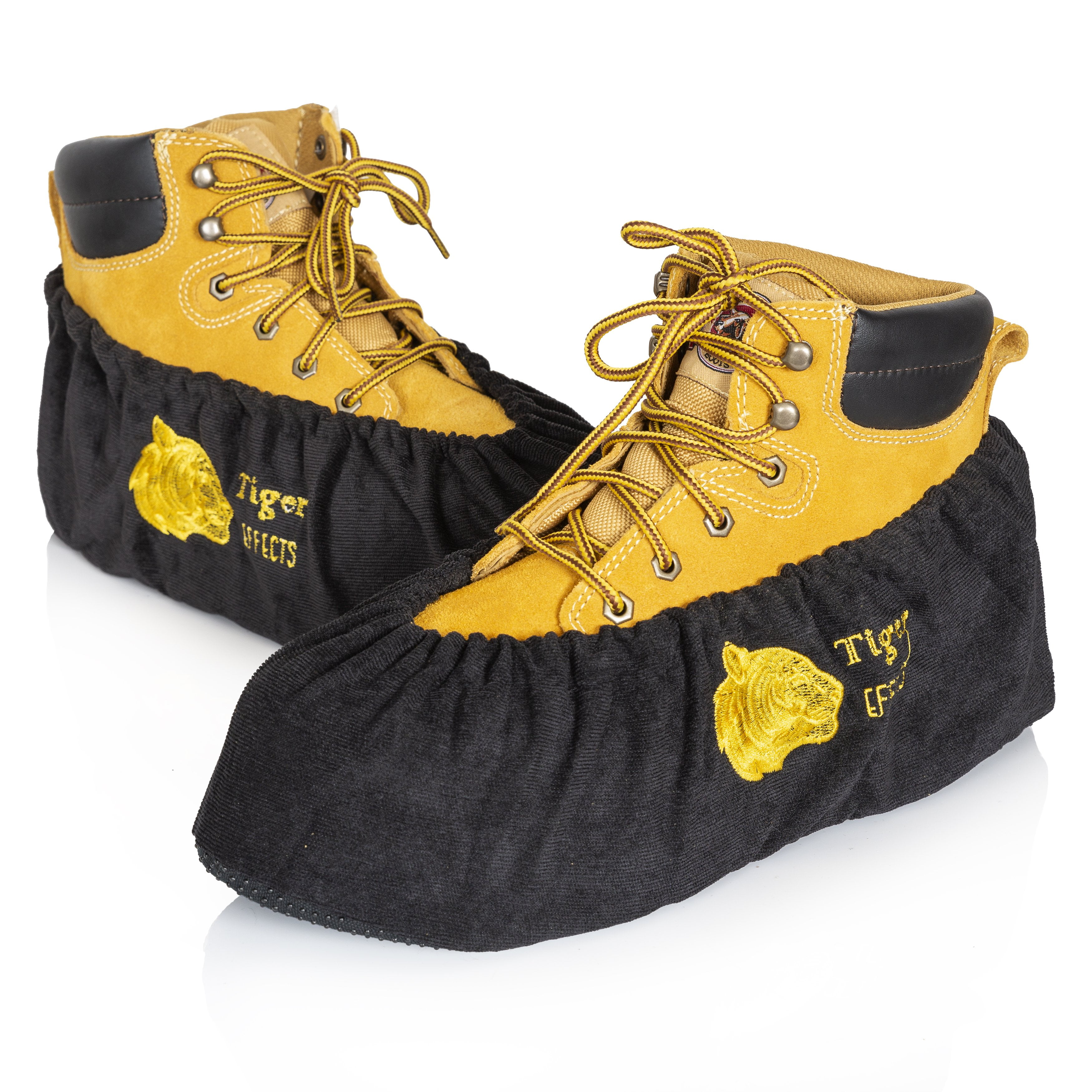 Tiger Effect 2 - Pack Box of Tiger Effects Reusable Fabric Shoe Covers with Standard ...