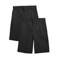 thumbnail image 1 of 2-Pack Boy's Stretch Slim Fit School Uniform Twill Shorts, 1 of 7