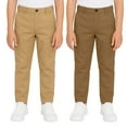 thumbnail image 1 of 2-Pack Boy’s Super Stretch Cotton Cargo Pants – Comfortable & Functional Fit, 1 of 5