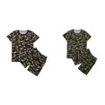 (2Pack) Boys Girls T Shirts Clothes and Shorts Camouflagess Armyss