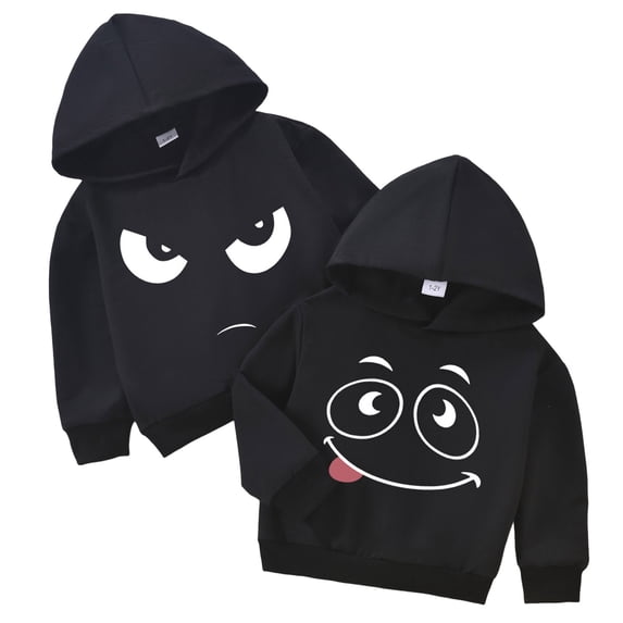 2 Pack Boys Hoodie Boys Fashion Boys Hoodie Athletic Performance Pullover Sweatshirt Cozy and Warm Graphic Hoodies for Boys
