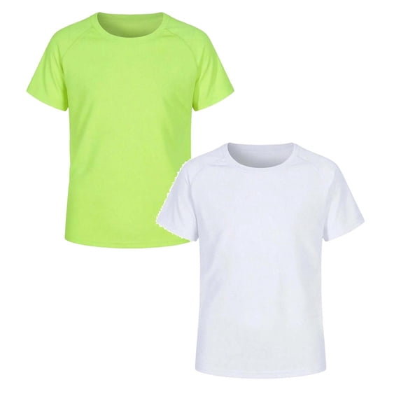 2 Pack Boys Rash Guard Swim Shirt Short Sleeve Swimwear Toddler Kids Youth Rashguard Water Shirts UPF 50+ Quick Drying