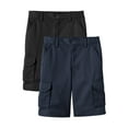 thumbnail image 1 of 2-Pack Boys Stretch Cotton Cargo Shorts, 1 of 5