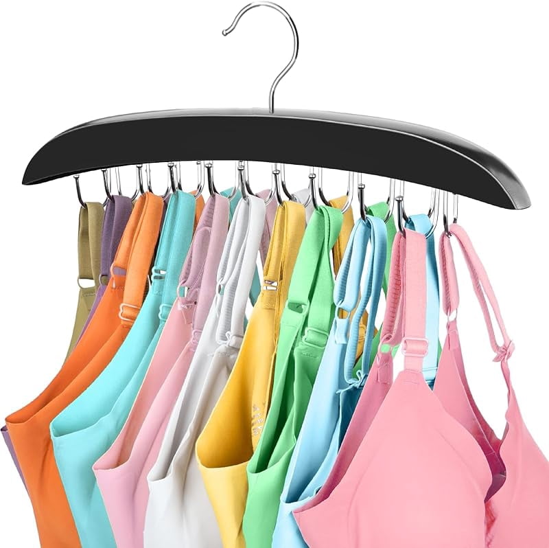2 Pack Bra Organizer for Closet, 360 ° Rotating Bra Hanger Space Saving ...