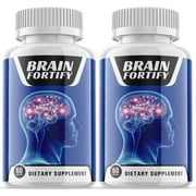 2 Pack Brain Fortify - Brain Boost Supplement - Dietary Supplement for Focus, Memory, Clarity, Cognitive - Advanced Nootropic Support Formula for Maximum Strength - 120 Capsules