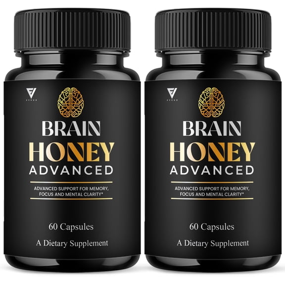 (2 Pack) Brain Honey Advanced Nootropic Supplement, Brain Honey (120 Capsules)