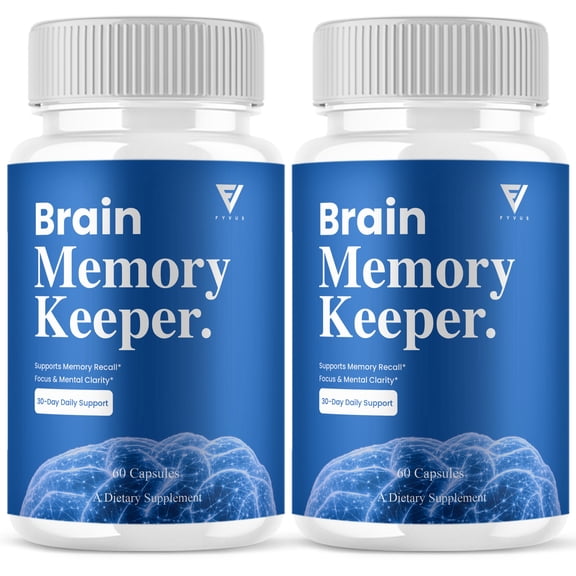 (2 Pack) Brain Memory Keeper Support, Brain Memori Keep Formula (120 Capsules)