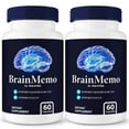 thumbnail image 1 of (2 Pack) BrainMemo – Daily Formula with a Natural Blend to Help Maintain Focus, Memory & Concentration | Clean, Gentle, Easy-to-Swallow Capsules for Everyday Sharpness (120 Capsules), 1 of 10