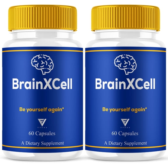 (2 Pack) BrainXCell Premium Wellness Supplement, Brain X Cell (120 Capsules)