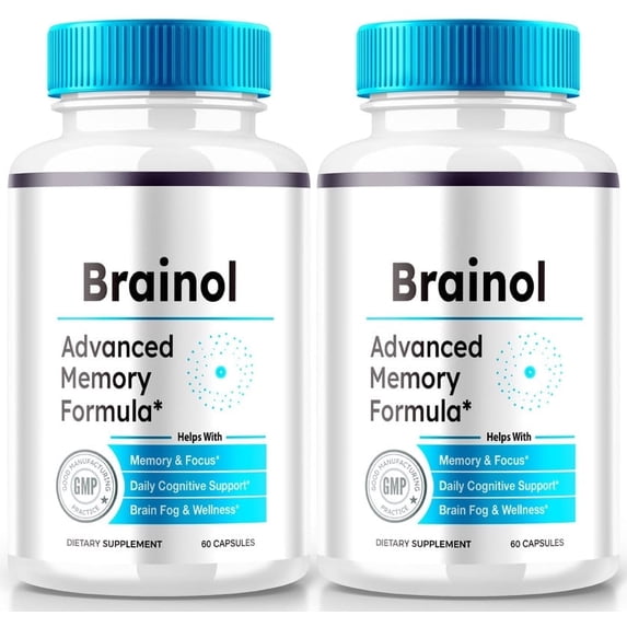 (2 Pack) Brainol Capsules, Brain Memory Supplement, Cognitive Support for Clarity and Focus, Maximum Strength Pills for Overall Health Reviews (120 Capsules)