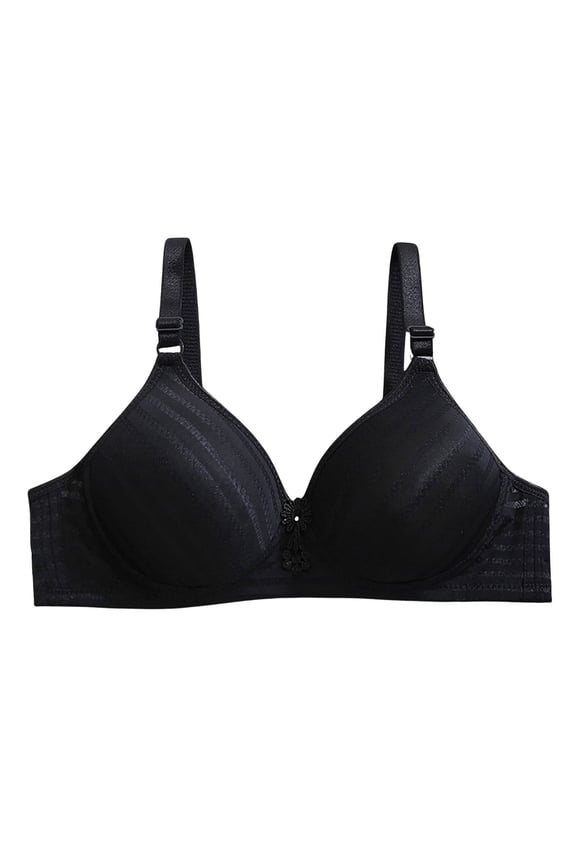 2 Pack Bras for Women Ladies Thin Breathable Steel Ring Gathering Comfortable Sagging Large Size Underwear Bras