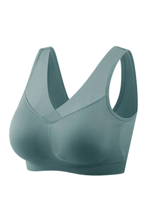 2 Pack Bras for Women No Underwire Summer Camisole Lightweight Bralette Comfort Underwear,Army Green,XXL