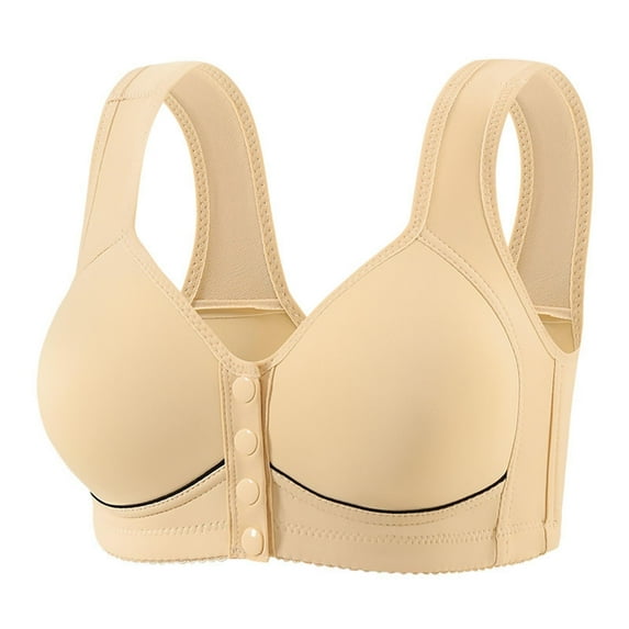 2 Pack Bras for Women Thin Seamless Vest Soft Support Large Chest Small Half Fixed Cup Breathable Bras