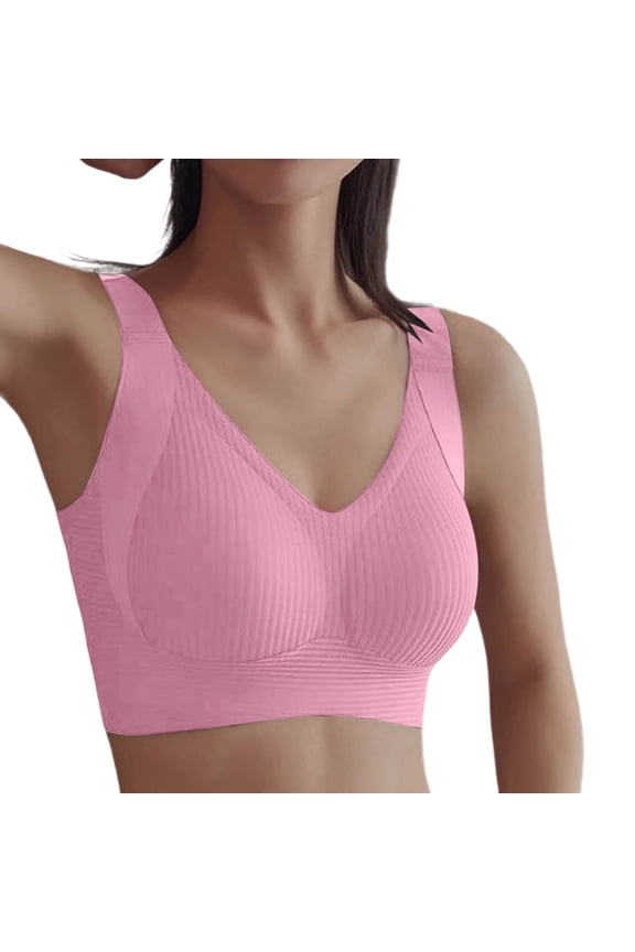 2 Pack Bras for Women Wireless Comfort Seamless Full Coverage Support No Underwire Plus Size Daily Wear Sleep Bras