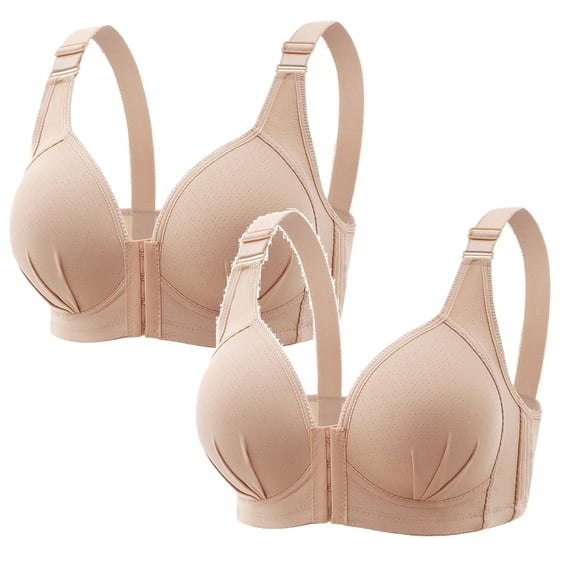 2 Pack Bras for Women Wireless With Seamless Smooth Comfort Wirefree Bras