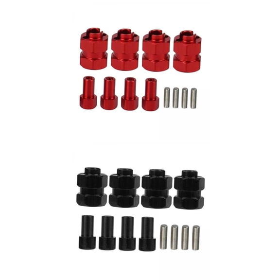 2 Pack Brass Extended Wheel Hubs Combiner for SCX24 AXI00002 Model