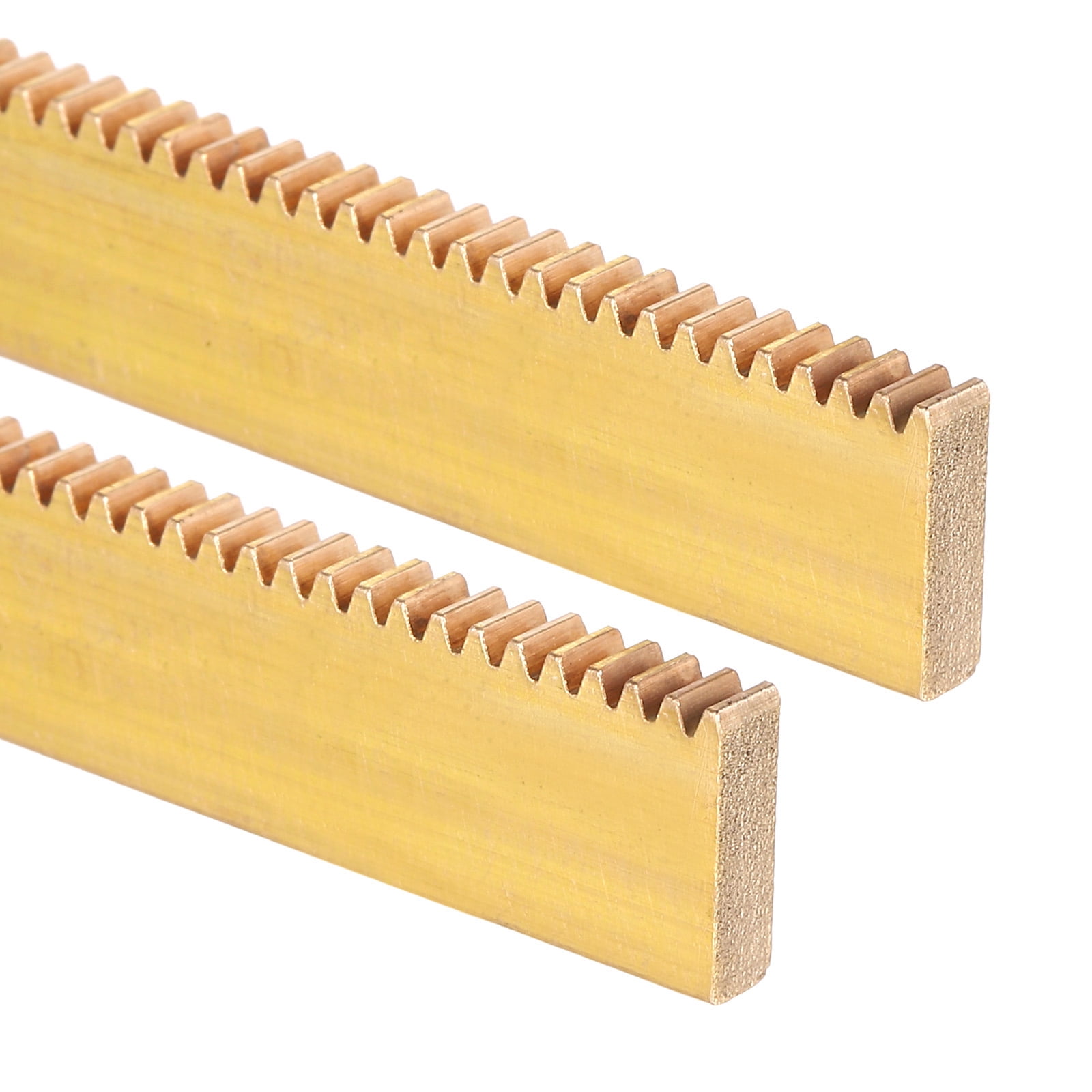 Round Spur Rack 2 Pack Brass Gear Rack, 0.5 Module 100mm x 10mm x 3mm Heavy Duty ...