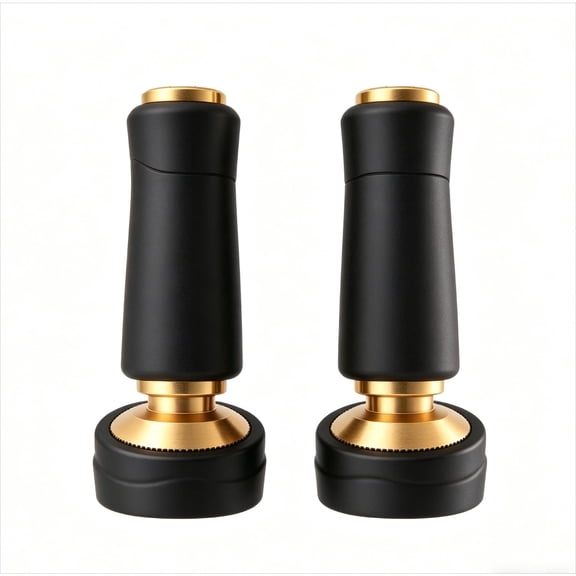2 Pack Brass Hose Nozzle, Heavy-Duty Adjustable Twist Nozzle with Shut Off Valve, Multipurpose Garden Water Tool for Flower Watering, Lawn and Car Cleaning