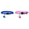 thumbnail image 1 of 2 Pack Breakaway Cat Collar with Bell, 7.48-9.06 inch Adjustable Safe Kitten Collars, Moons Stars Cute Kitten Collar for Cats, Lightweight Cat Collar with Durable D-Ring for Kitty Small Big Cats, 1 of 5