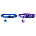 thumbnail image 1 of 2 Pack Breakaway Cat Collar with Bell, 7.48-9.06 inch Adjustable Safe Kitten Collars, Moons Stars Cute Kitten Collar for Cats, Lightweight Cat Collar with Durable D-Ring for Kitty Small Big Cats, 1 of 5
