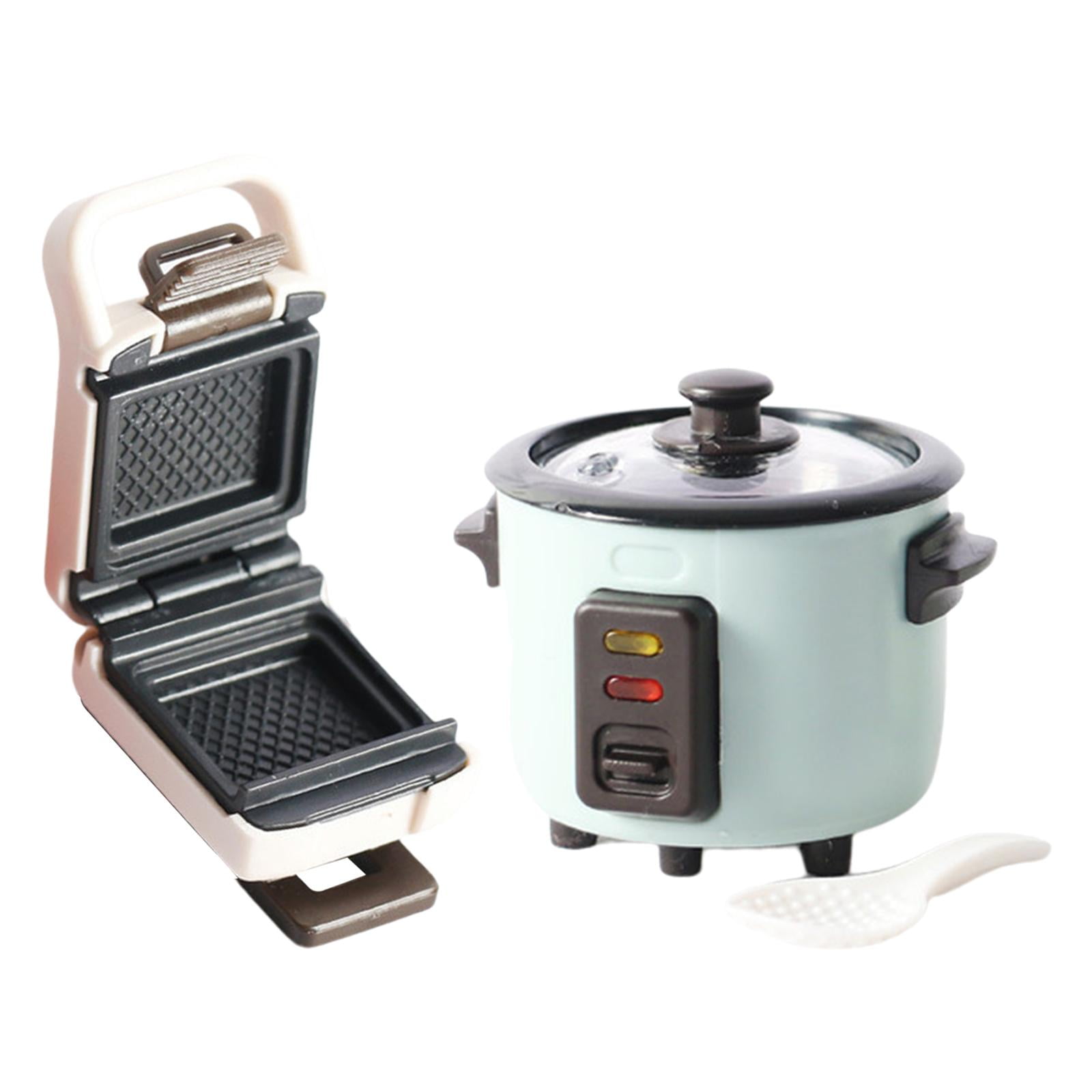 2 Pack Breakfast Machine and Rice Cooker Scene Supplies Ornaments