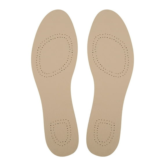 2-Pack Breathable, Comfortable, & Activated Charcoal Latex Base for All Shoe Types - Size 43/44 Premium Cowhide Insoles Rawiri