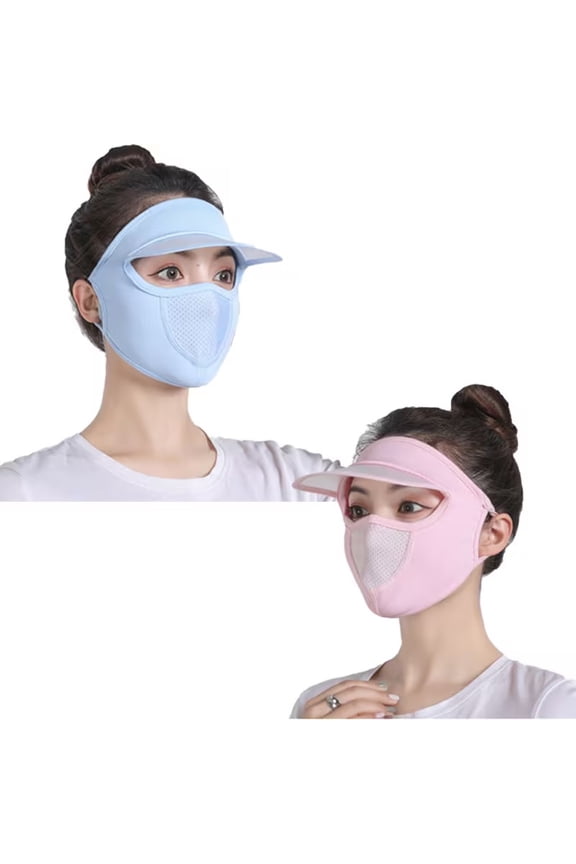 2 Pack Breathable Mesh Face Masks for Men Women Outdoor Sports Shield with Elastic Ear Loops for Cycling Hiking Golf Motorcycling Washable Reusable
