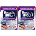 thumbnail image 1 of 2 Pack Breathe Right Drug Free Lavender Scented Nasal Congestion Strips, 26 Each, 1 of 8