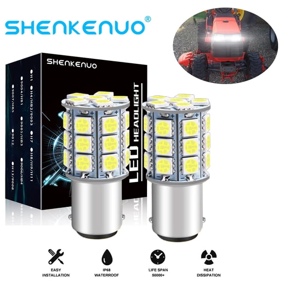 2 Pack Bright Headlight LED Bulbs for Kubota B3200 B3300 B7410 B7510 B7610; bulb