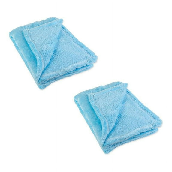 2-Pack Bright Sea Breeze Fuzzy Fleece Throw 50x60