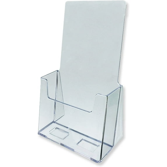 2 Pack Brochure Holder Literature Display for 4x9" Clear Acrylic AZM Displays