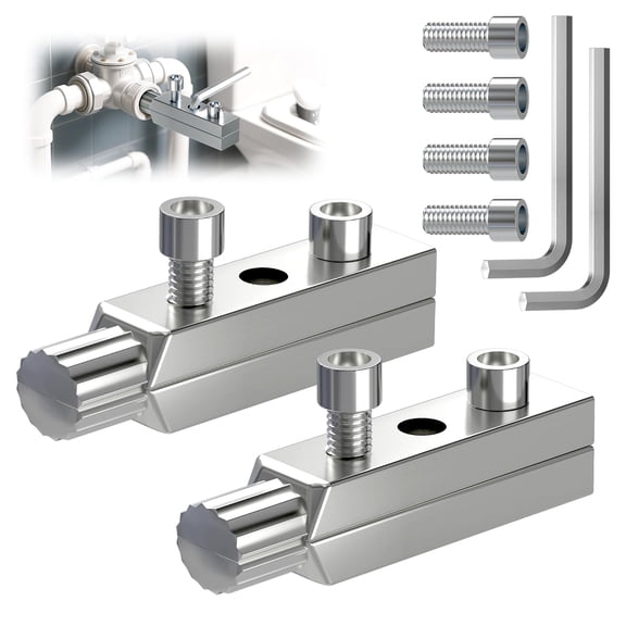 2 Pack Broken Pipe Extractor Tool, Easy-Out Stripped Screw Extractor Set, Broken Faucet Removal Tool Fits 1/2 inch to 1 inch Damaged Screws, Broken Water Pipes and Bolts, Pipe Remover Kit