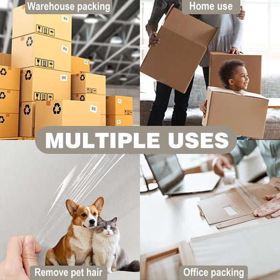 2 Pack Brown Packing Tape Heavy Duty, 2 inch X 93 Yards Per Roll, Wide ...