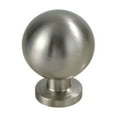 thumbnail image 1 of 2 Pack Brushed Copper Cabinet Knobs - 1.1 Inch Round Solid Ball Drawer Pulls, Satin Nickel Finish - Decorative Kitchen & Bathroom Cabinet Hardware for Cupboards & Dressers, 1 of 5