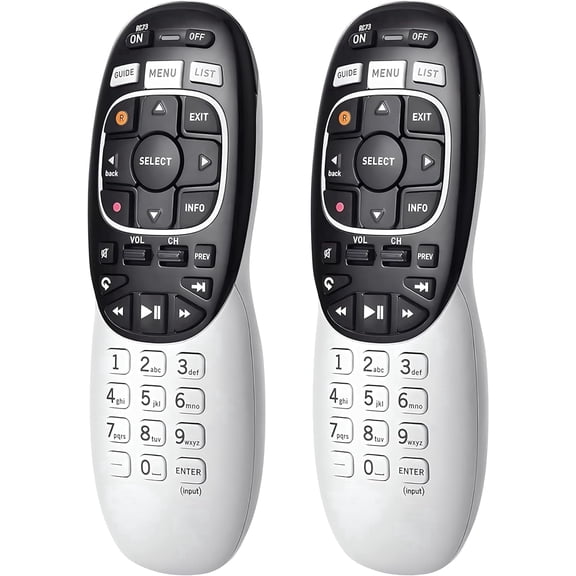 2 Pack Buck AT&T DirecTV RC73 Genie Remote Control Replacement, Compatible with DirecTV HR20/HR21/HR34/HR44/HR54 DVR Satellite Dish Receiver