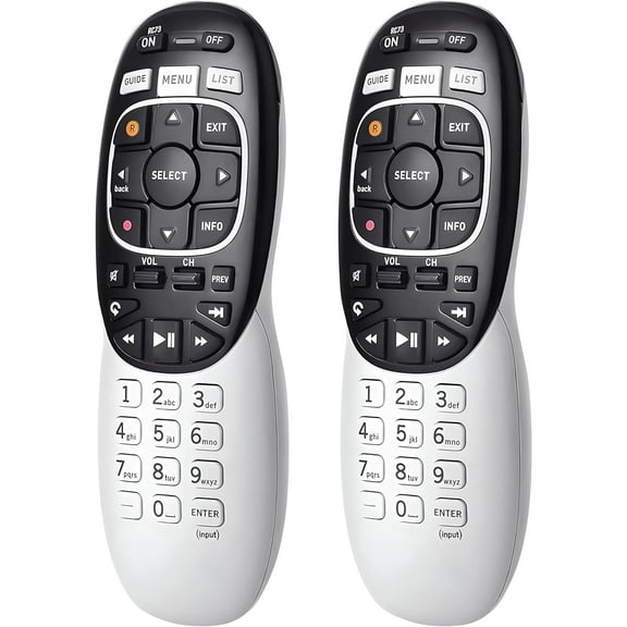 2 Pack Buck AT&T DirecTV RC73 Genie Remote Control Replacement, Compatible with DirecTV HR20/HR21/HR34/HR44/HR54 DVR Satellite Dish Receiver