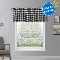 2 Pack Buffalo Plaid Curtains, Valances for Windows, Farmhouse Window Treatment Decor Curtains, 16" x 56" Rod Pocket Valances