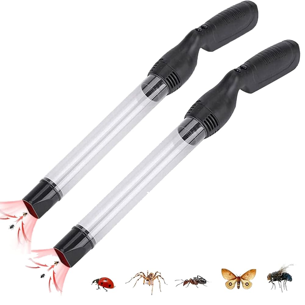 2 Pack Bug Vacuum Catcher Battery Powered,Spider And Insect Traps