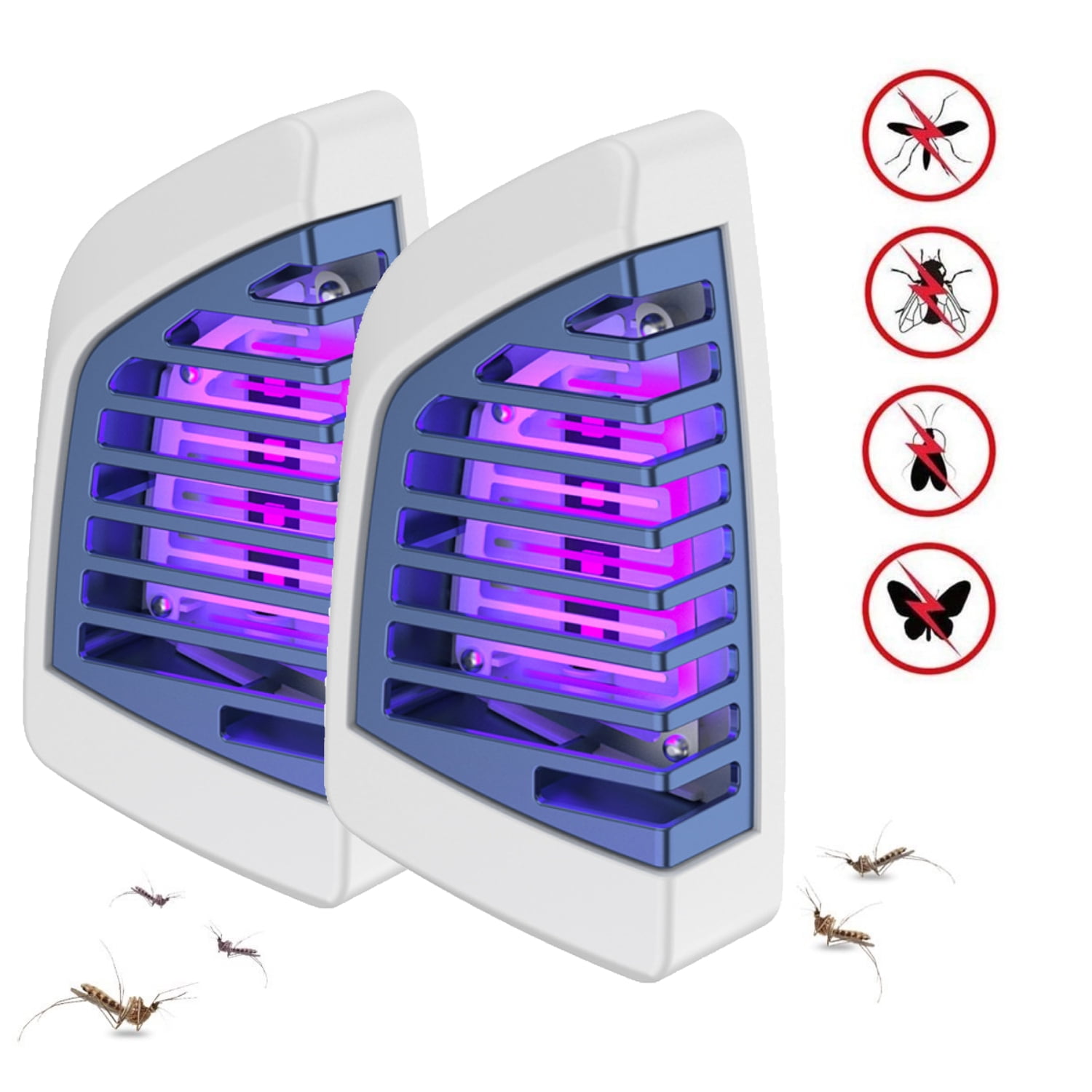 2 Pack Bug Zapper, Plug in Electronic Insect Trap, Mosquiwipe outer