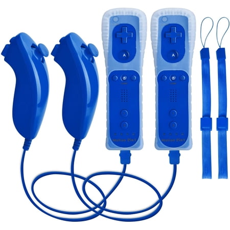 2 Pack Built in Motion Plus Wii Remote Controller Compatible with All Nintendo Wii Games