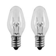 2-Pack Bulbs for Scentsy Plug-In Nightlight Warmer Wax Diffuser, 15W 120V