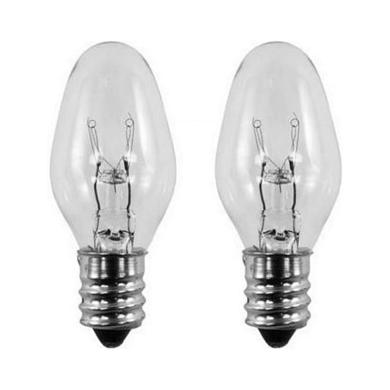 2-Pack Bulbs for Scentsy Plug-In Nightlight Warmer Wax Diffuser, 15W 120V