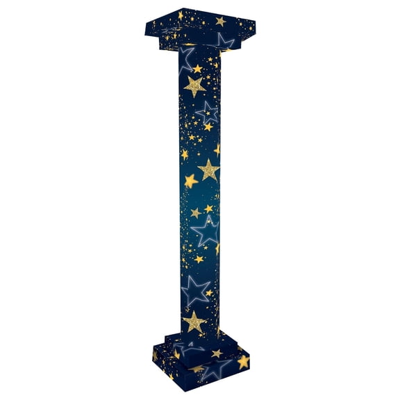 2 Pack Bulk Starry Night 3-D Tall Party Column Prop