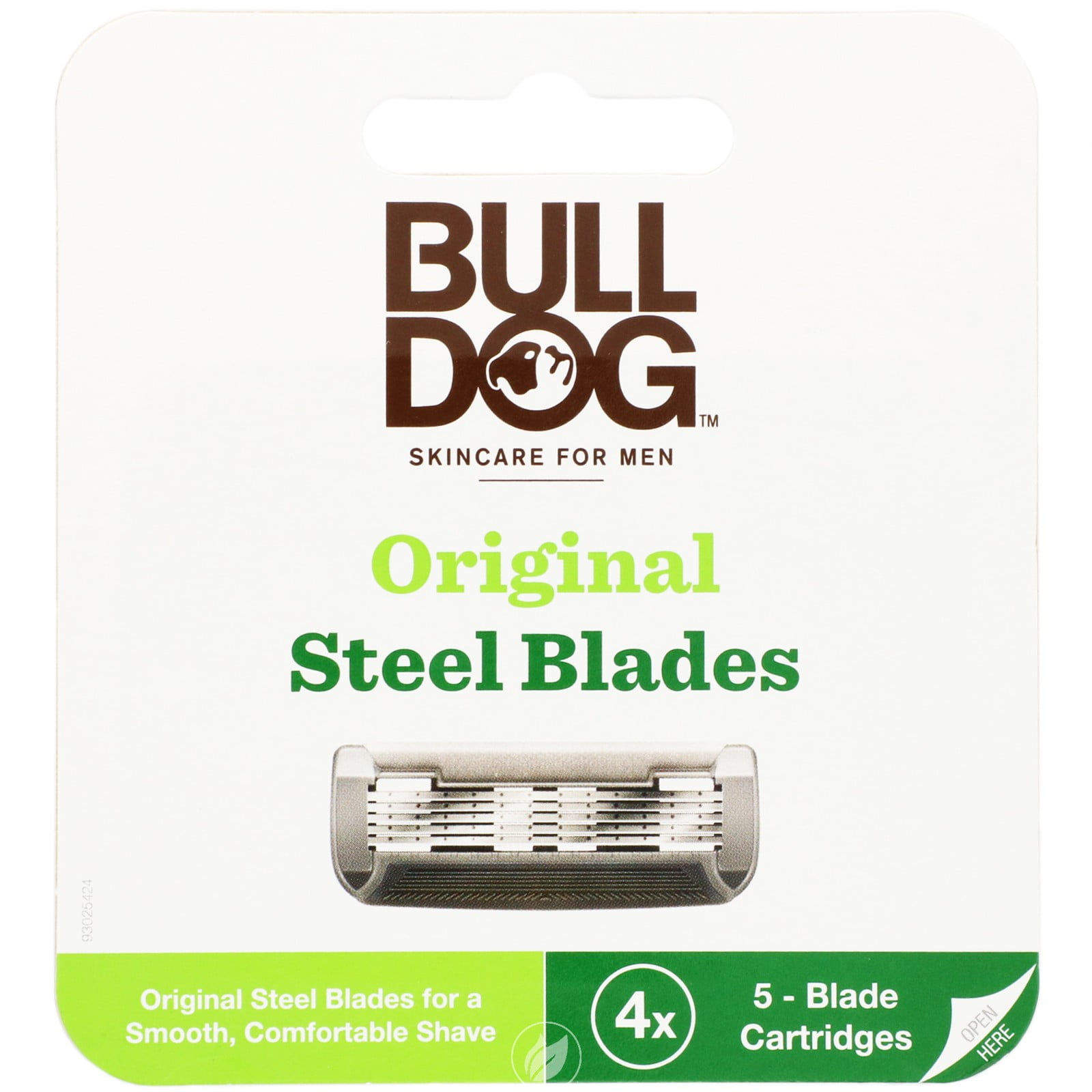 (2 Pack) Bulldog Natural Skincare Razor Refill 4 Ct