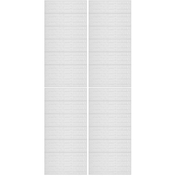 2 Pack Bulletin Letters for outside Mailbox Sticker Game Plush White