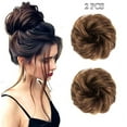 thumbnail image 1 of 2-Pack Bun Hair Extensions Messy Synthetic Chignon Hairpiece Easy Bun Hair Pieces for Women Hair Updos Chignon Hair piece Ponytail Scrunchies, 1 of 7