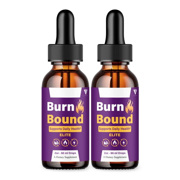 (2 Pack) Burn Bound Support Drops, BurnBound Daily Health Supplement (4oz)